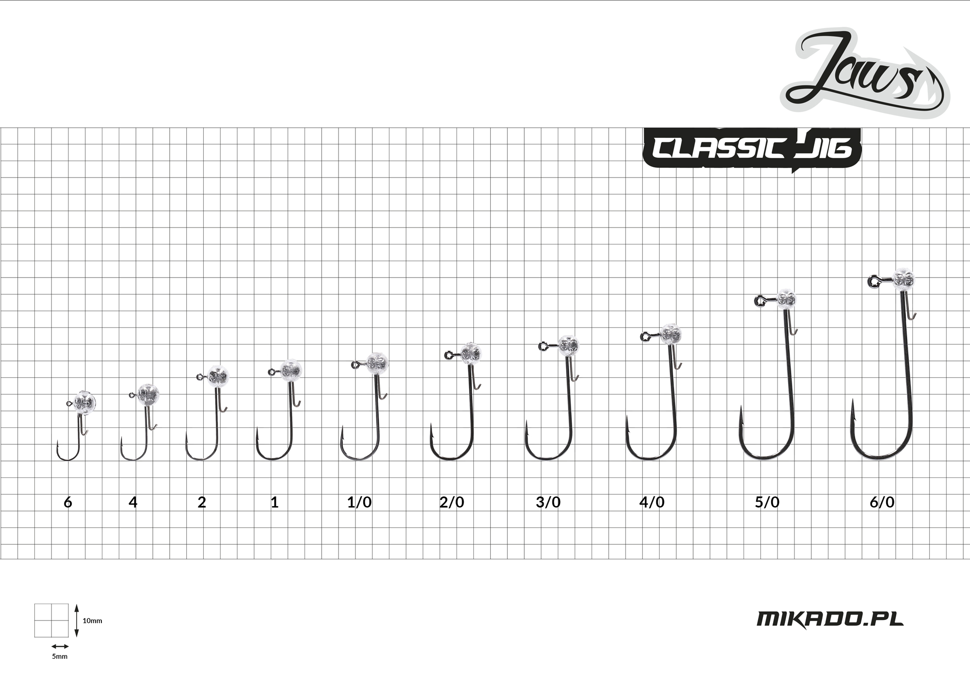 JIGOVÉ HLAVIČKY - JAWS CLASSIC - 12gr-2 BN - 3 ks