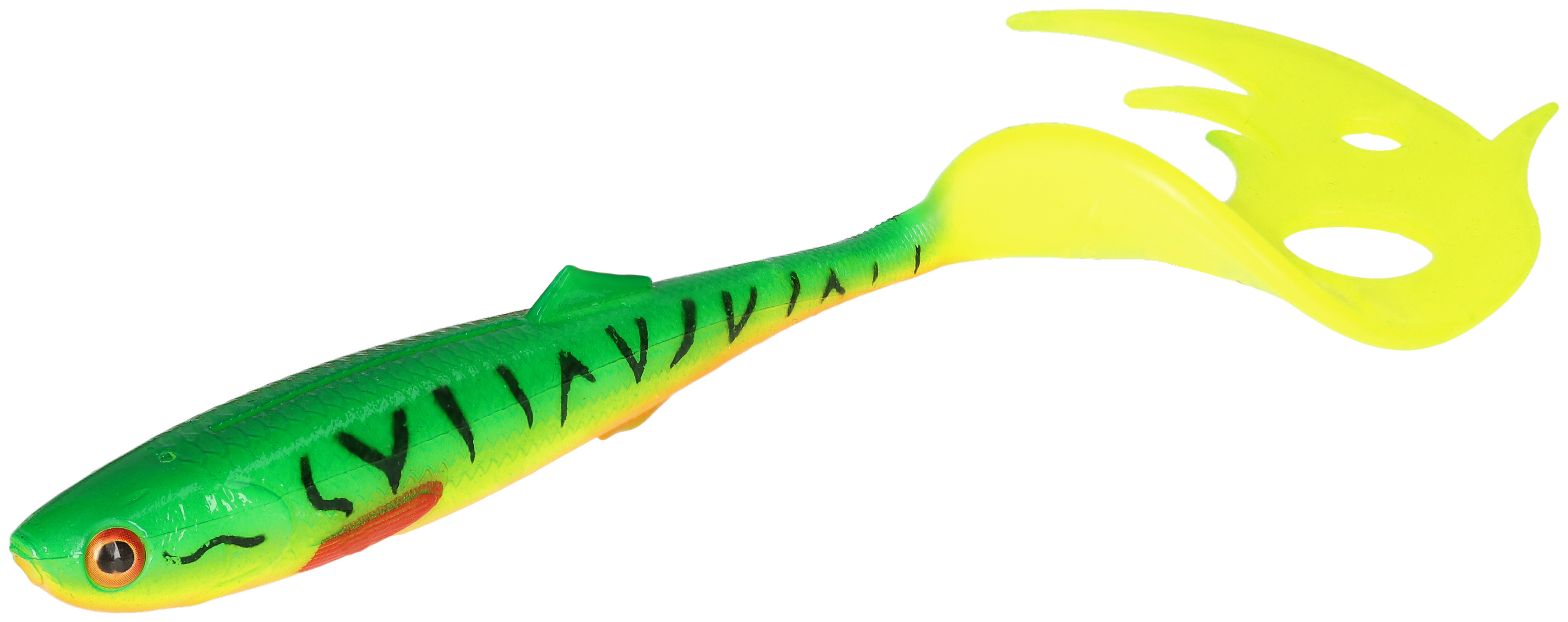 NÁSTRAHA - SICARIO PIKE TAIL 14cm/FIRE TIGER - 2 ks