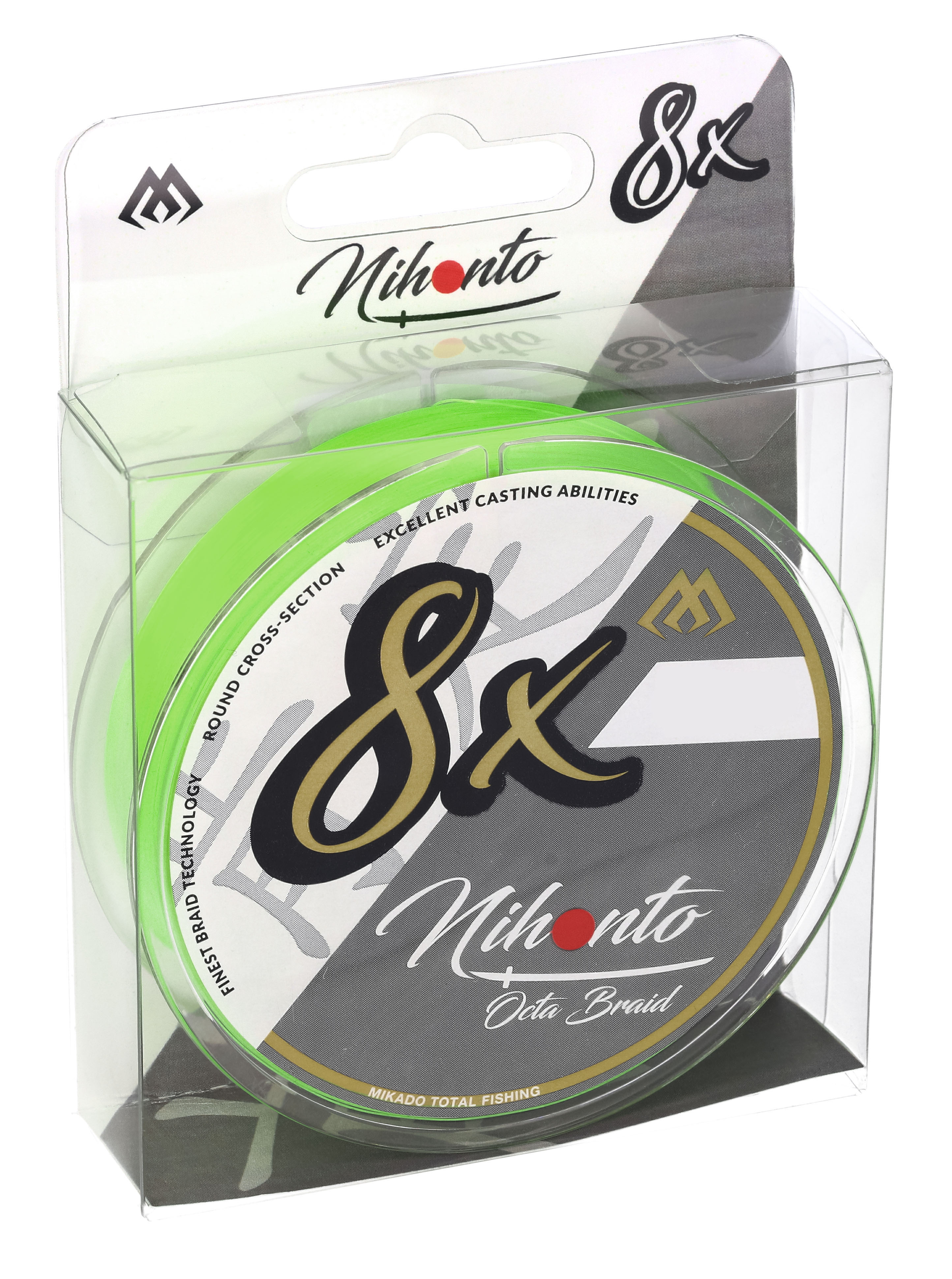 PLETENÁ ŠŇŮRA - NIHONTO OCTA BRAID - 0.16mm/12.9kg/150m - FLUO - 1 cívka