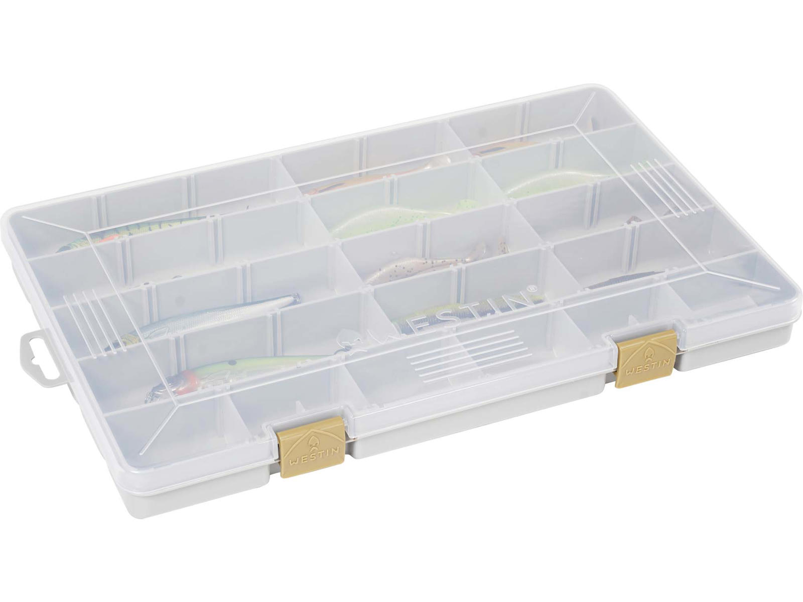 W3 TACKLE BOX 27,5 × 18,5 × 4,5 cm S4 šedá/čirá