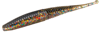 NÁSTRAHA - M-Craft WIGGLY WORM 100mm / MAGIC BLACK - 5 ks
