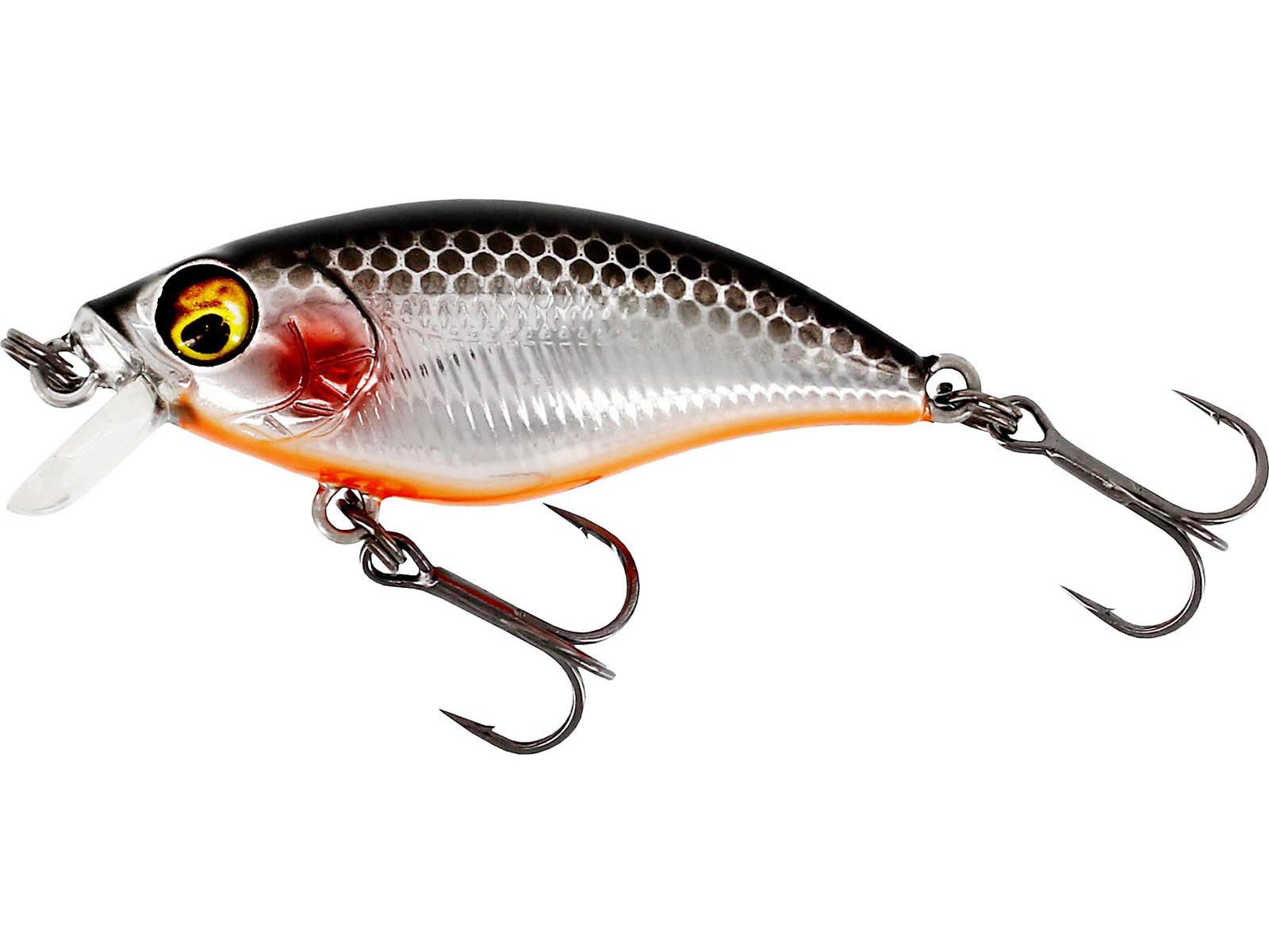 BUZZBITE SR CRANKBAIT 5 CM 6 G NÍZKO PLOVOUCÍ STEEL SARDINE