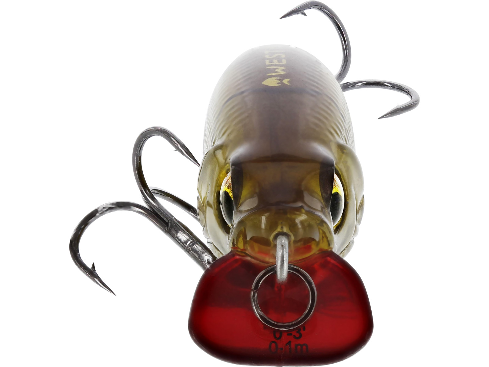 BUZZBITE SR CRANKBAIT 5CM 6G LOW FLOATING 3D HEADLIGHT